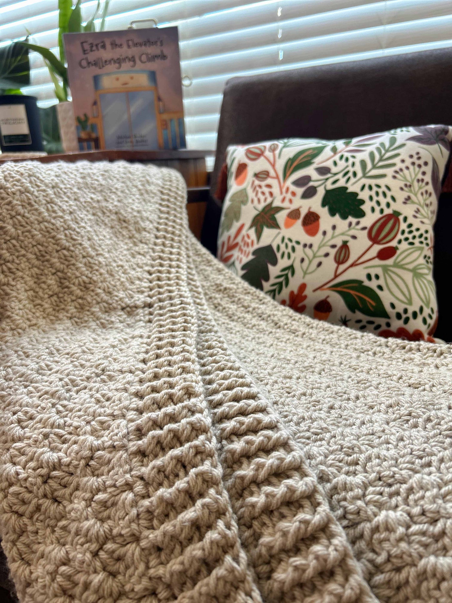 Baby Blanket - Handmade Crochet – Dove Grey